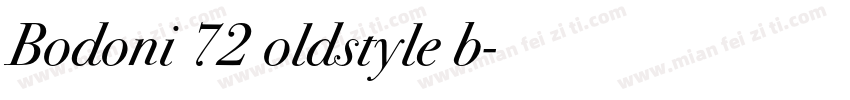 Bodoni 72 oldstyle b字体转换